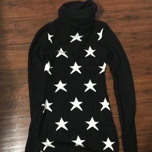 Wildfox white label star sweater dress small